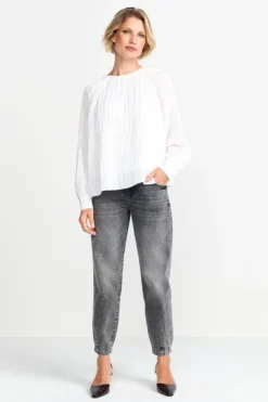 Rich & Royal Ausgestellte Plissee-Bluse<Damen Casual Blusen