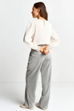 Rich & Royal Bluse Mit Manschetten Aus Spitze<Damen Casual Blusen|Business Blusen