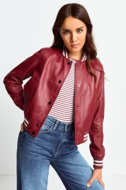 Rich & Royal Bomberjacke Aus Leder<Damen Übergangsjacken