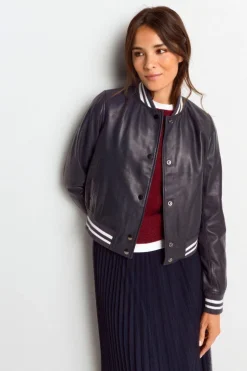 Rich & Royal Bomberjacke Aus Leder<Damen Übergangsjacken