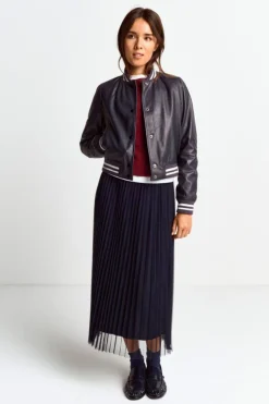 Rich & Royal Bomberjacke Aus Leder<Damen Übergangsjacken