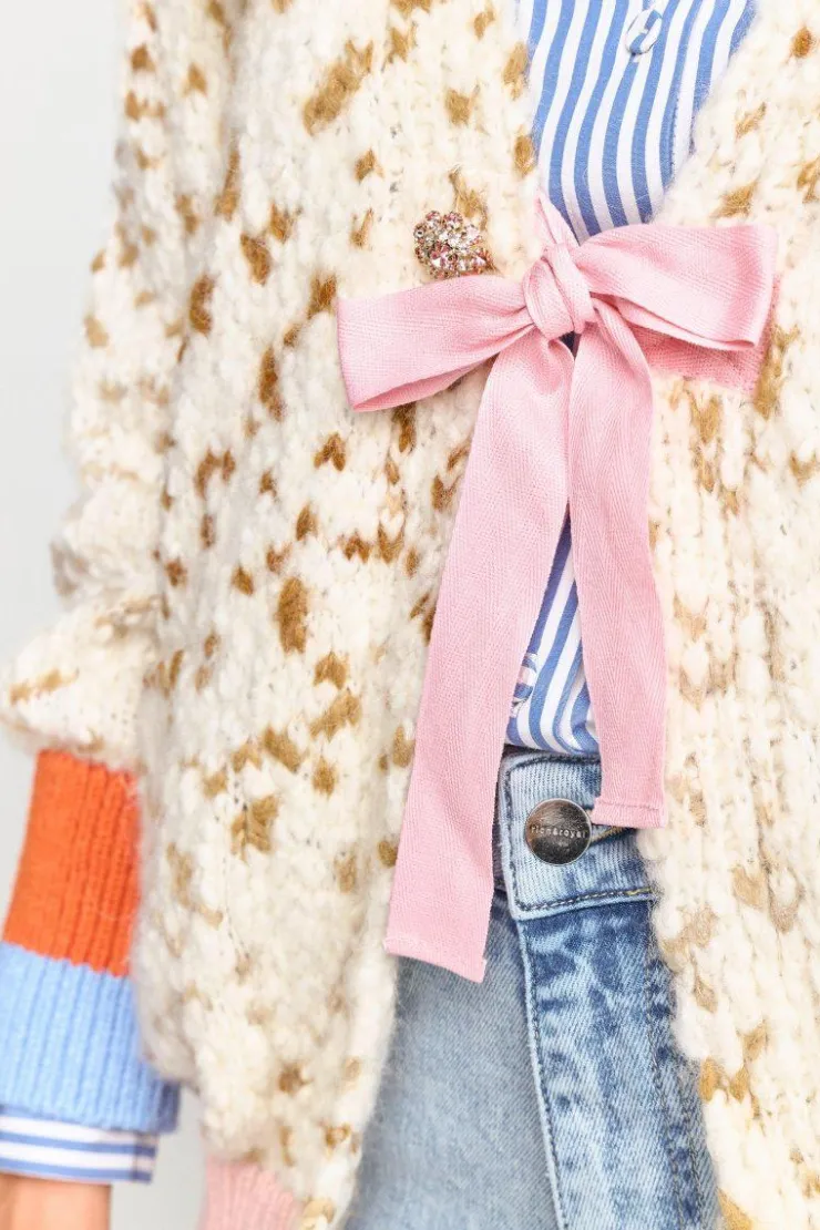 Rich & Royal Cardigan Mit Kontrastbündchen Und Schleife<Damen Cardigans