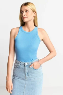 Rich & Royal Figurbetontes Rib-Top In<Damen Tops