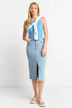Rich & Royal Figurbetontes Rib-Top In<Damen Tops