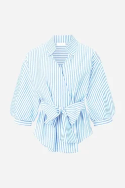 Rich & Royal Gestreifte Wickelbluse<Damen Casual Blusen