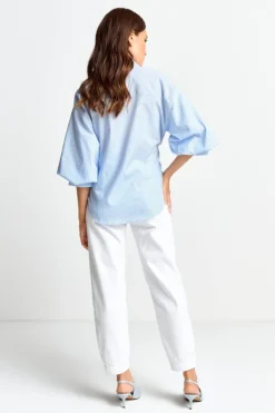 Rich & Royal Gestreifte Wickelbluse<Damen Casual Blusen
