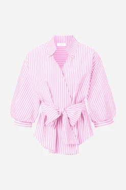 Rich & Royal Gestreifte Wickelbluse<Damen Casual Blusen