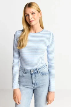 Rich & Royal Gestreiftes Rib-Longsleeve<Damen Longsleeves