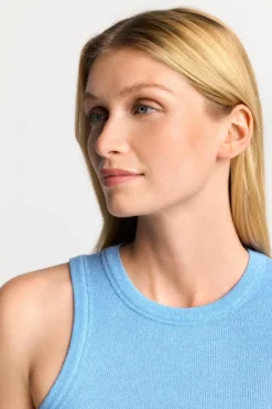Rich & Royal Hellblaues Rib-Tanktop<Damen Tops