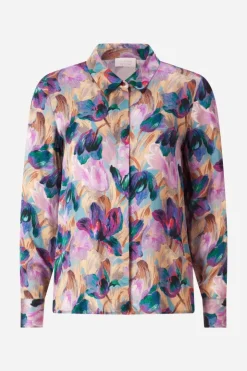 Rich & Royal Hemdkragenbluse Mit Blumenprint<Damen Casual Blusen
