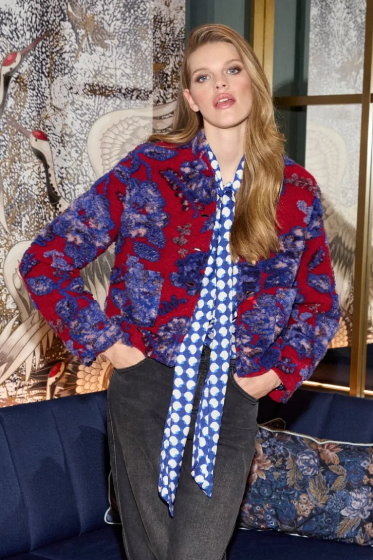 Rich & Royal Jacke Mit Floralem Muster<Damen Felljacken|Übergangsjacken