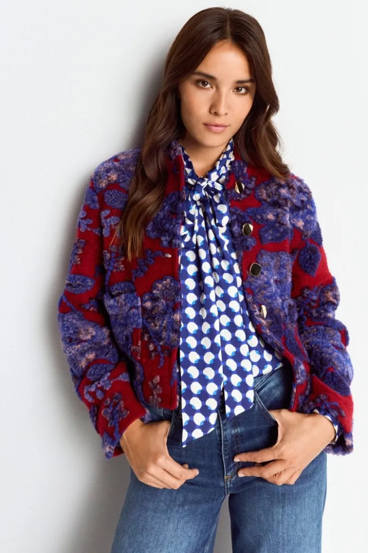 Rich & Royal Jacke Mit Floralem Muster<Damen Felljacken|Übergangsjacken
