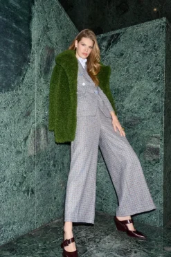 Rich & Royal Karierte Culotte Aus Wollmix<Damen Weite Hosen|Business Hosen