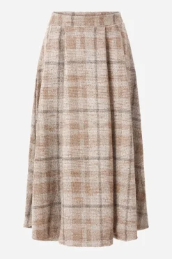 Rich & Royal Karierter High-Waist-Midirock<Damen Midiröcke