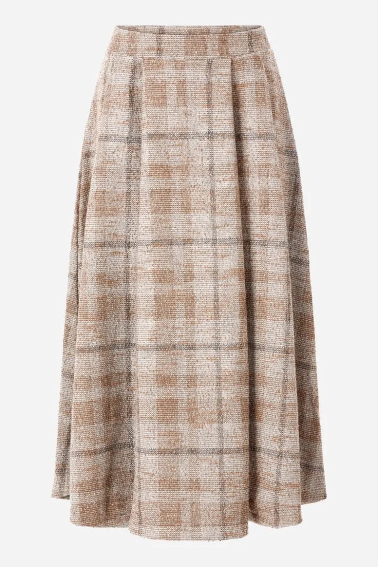 Rich & Royal Karierter High-Waist-Midirock<Damen Midiröcke
