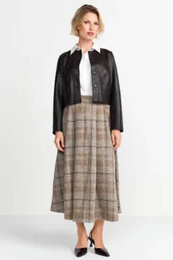 Rich & Royal Kurze Lederjacke Mit Druckknöpfen<Damen Übergangsjacken