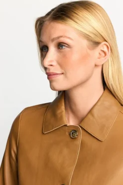Rich & Royal Kurze Lederjacke Mit Kragen<Damen Übergangsjacken