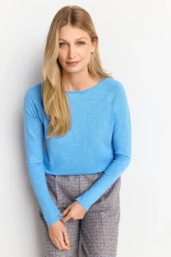 Rich & Royal Longsleeve Aus Baumwolle Mit Offenen Kanten<Damen Longsleeves
