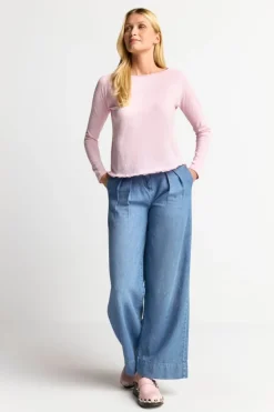 Rich & Royal Longsleeve Aus Baumwolle Mit Offenen Kanten<Damen Longsleeves