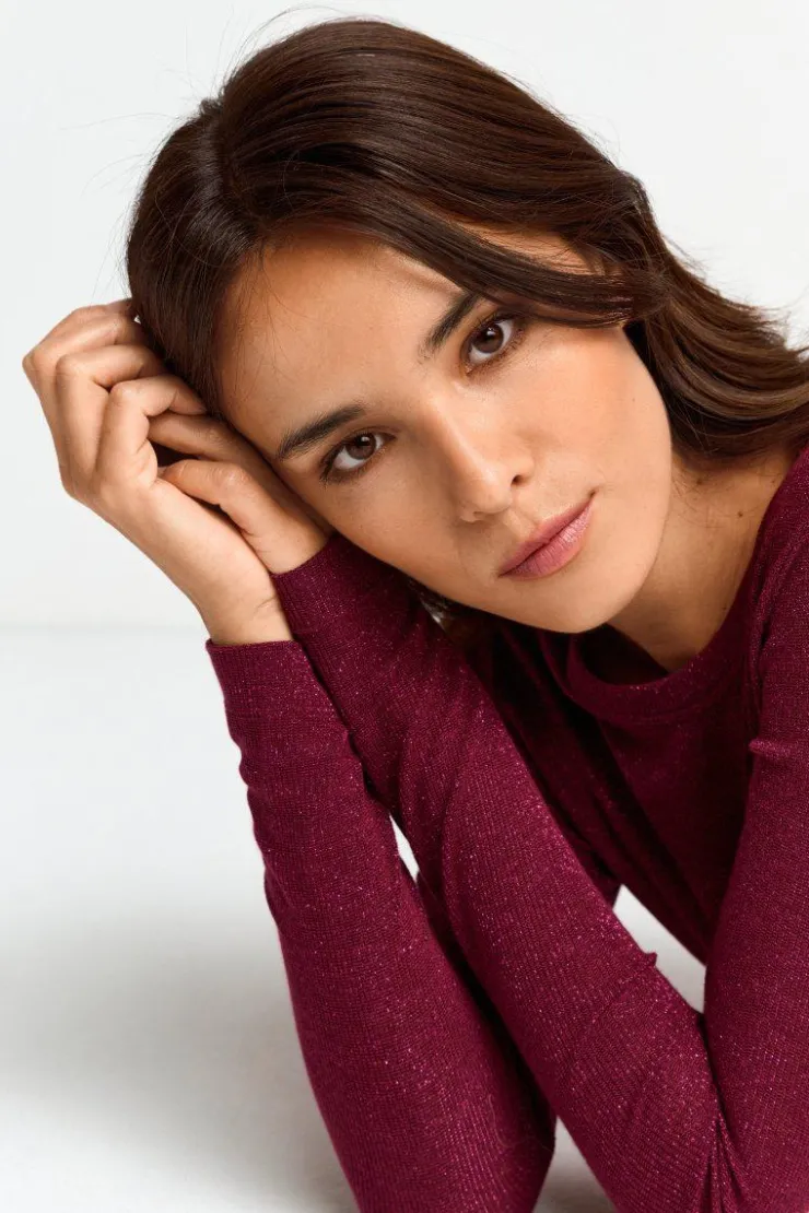 Rich & Royal Longsleeve Mit Glitzereffekt<Damen Longsleeves