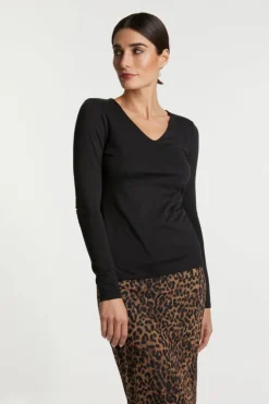 Rich & Royal Longsleeve Mit V-Neck<Damen Longsleeves