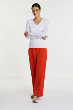 Rich & Royal Longsleeve Mit V-Neck<Damen Longsleeves