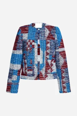 Rich & Royal Mehrfarbige Bouclé-Jacke<Damen Übergangsjacken|Bouclé-Jacken