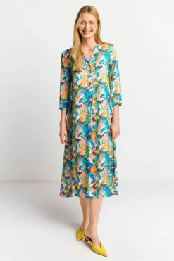 Rich & Royal Midikleid Mit Buntem Blumenprint<Damen Midikleider