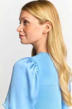 Rich & Royal Minikleid Mit Seidigen Puffärmeln<Damen Minikleider