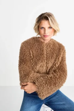 Rich & Royal Offene Kunstfelljacke<Damen Felljacken
