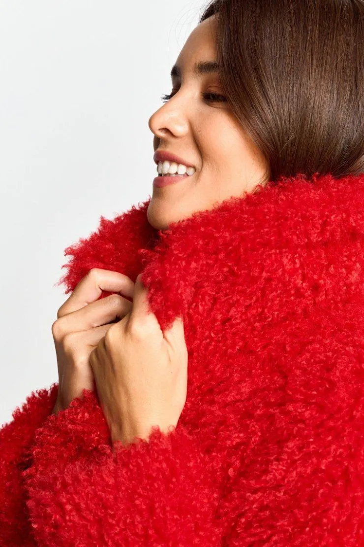 Rich & Royal Oversized-Mantel Aus Kustfell<Damen Felljacken