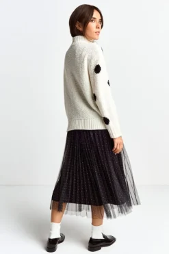 Rich & Royal Pullover Mit Blauen Polka Dots<Damen Pullover