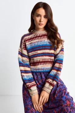 Rich & Royal Pullover Mit Bunten Streifen<Damen Pullover