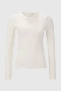 Rich & Royal Rib-Longsleeve Mit Rundhals<Damen Longsleeves