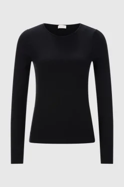Rich & Royal Rib-Longsleeve Mit Rundhals<Damen Longsleeves