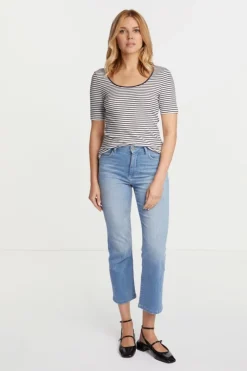 Rich & Royal Rib-Shirt Aus Baumwolle<Damen T-Shirts