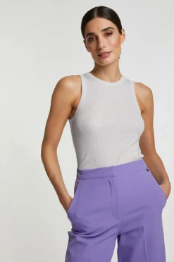 Rich & Royal Rib-Top Mit Glanzeffekt<Damen Tops