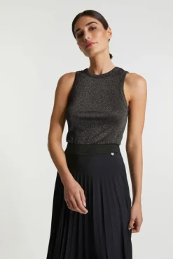 Rich & Royal Rib-Top Mit Glanzeffekt<Damen Tops