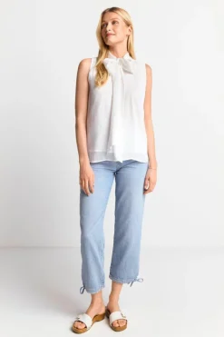 Rich & Royal Ärmellose Schluppenbluse Mit Glanzeffekt<Damen Casual Blusen|Business Blusen