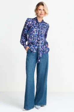Rich & Royal Schluppenbluse Mit Leo-Print<Damen Casual Blusen