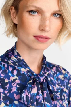 Rich & Royal Schluppenbluse Mit Leo-Print<Damen Casual Blusen