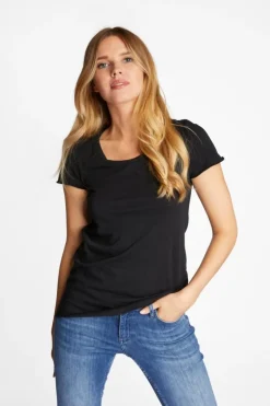 Rich & Royal Slub-T-Shirt Aus Baumwolle<Damen T-Shirts