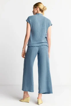 Rich & Royal Stoffhose In Crinkle-Optik<Damen Weite Hosen