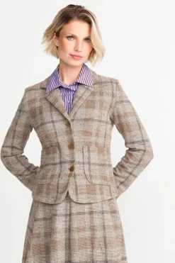 Rich & Royal Taillierter Blazer Mit Karomuster<Damen Business Blazer|Casual Blazer