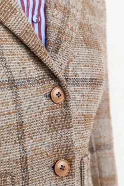 Rich & Royal Taillierter Blazer Mit Karomuster<Damen Business Blazer|Casual Blazer