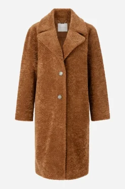 Rich & Royal Teddy-Mantel Mit Reverskragen<Damen Felljacken|Mäntel