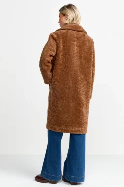 Rich & Royal Teddy-Mantel Mit Reverskragen<Damen Felljacken|Mäntel