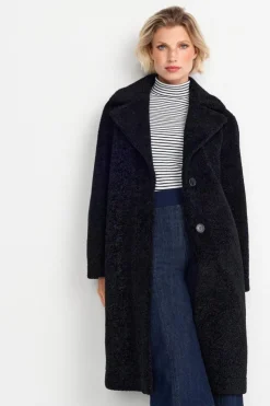 Rich & Royal Teddy-Mantel Mit Reverskragen<Damen Felljacken|Mäntel