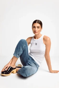 Rich & Royal Top Mit Logostickerei<Damen Tops