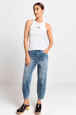 Rich & Royal Top Mit Logostickerei<Damen Tops